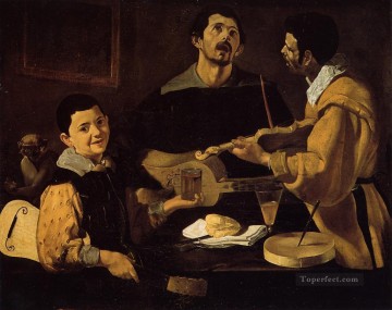 ディエゴ・ベラスケス Painting - 三人の音楽家 別名ミュージカル トリオ ディエゴ ベラスケス